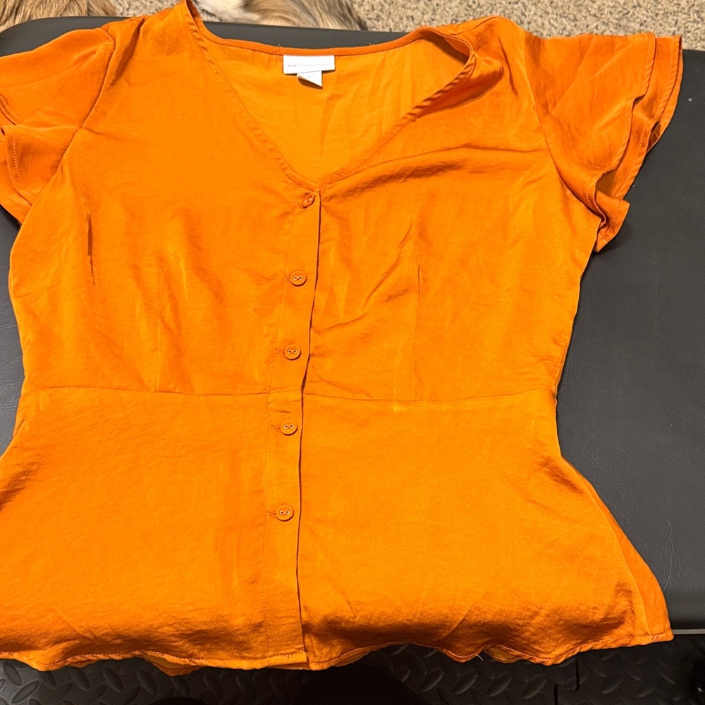 Liz Claiborne Orange Blouse